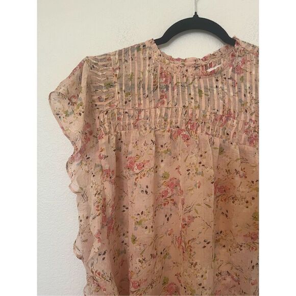 Bishop & Young NWT Shelby Flutter Sleeve Blouse NEW - Picture 4 of 6